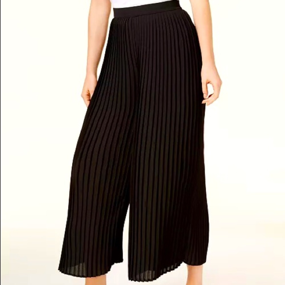 Eileen Fisher Pleated Wide-Leg Cropped Pants NWT